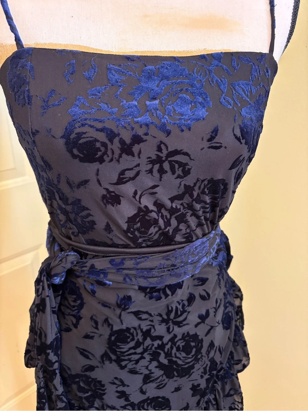 Free People Olivia Velvet Burnout Dress size M